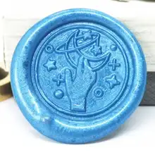 Ручное касание Луны восковое уплотнение напечатанное Свадебное приглашение уплотнения луна и звезды восковой штамп пользовательский набор восковой запечатывания