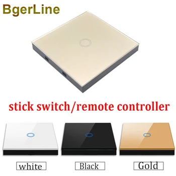 

1 2 3 gang wireless remote control touch sticker switch RF433 433MHz for wall light touch switch only the remote control