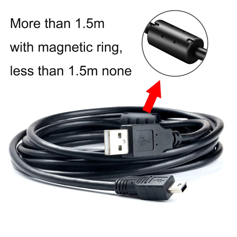 Мини USB кабель со штекером usb на штекер зарядный Шнур Линия для MP3 MP4 плеера