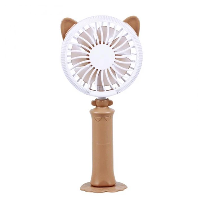 $US $8.34  Colorful Mini Usb Night Light Rechargeable Air Cooling Fan Desk Cat Shape Fan Travel Home Student D