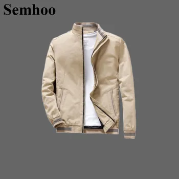 

New Men's Slim Cotton Warm Stand Collar Baseball Uniform Jacket Casual Solid Color Simple Plus Size Mens Jackets And Coats