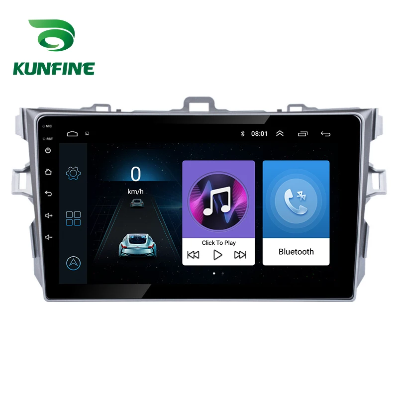 Восьмиядерный 1024*600 Android 8,1 автомобильный DVD gps навигатор плеер Deckless стерео для Toyota COROLLA 2007-2013 радио головное устройство