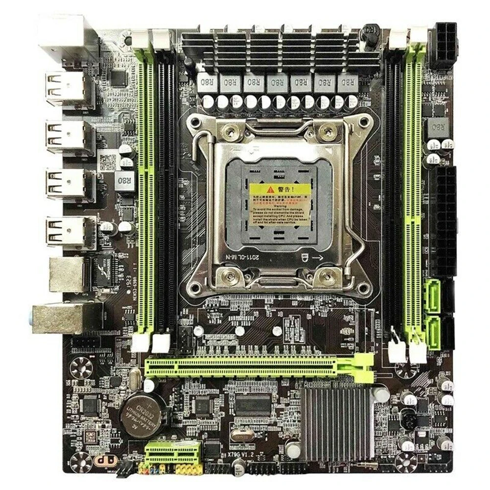 

USB2.0 Mainboard Processor Circuit Practical SATA3 Motherboard X79G DDR3 Memory ECC PCB Accessories Desktop Computer REG