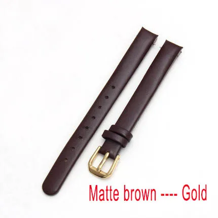 Ремешок для часов BRETA, кожаный ремешок для часов CK, ремешок K43231 K43232 K43236, 10 мм, черный, белый, дуговой ремешок