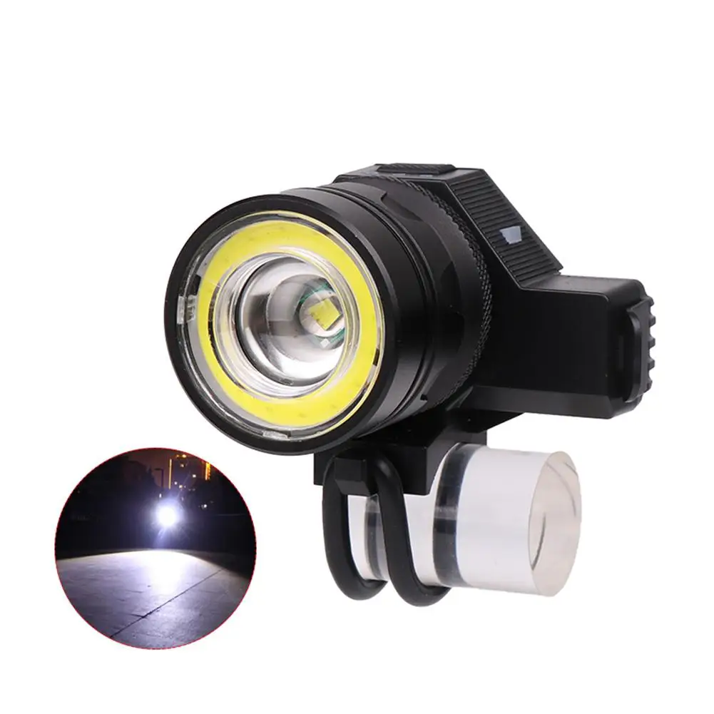 

T6+COB USB Rechargeable LED Bike Mechanical Zoom Front Light Bicycle Accessories Night Riding Lights
