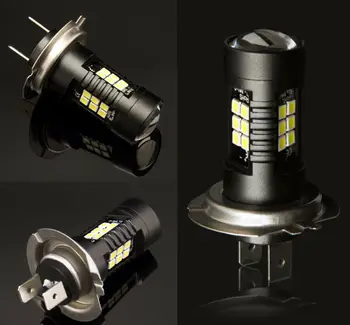 

1 Pair LED lights H7 Car 6000K HID 12V DC 1800 LM Lamp Bulbs Set Parts