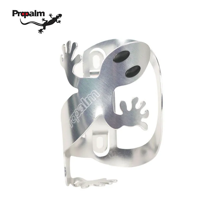 Propalm Gecko велосипедная бутылка из сплава держатель для MTB велосипедные гонки на дорогах езда переносной бутылки воды Крепление-сетка велосипедные аксессуары - Цвет: Светло-серый