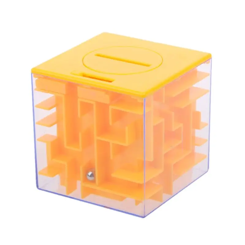 Новинка 3D деньги Лабиринт банк куб головоломка экономия монет Коллекция Чехол коробка игра в мозги детские игрушки подарок