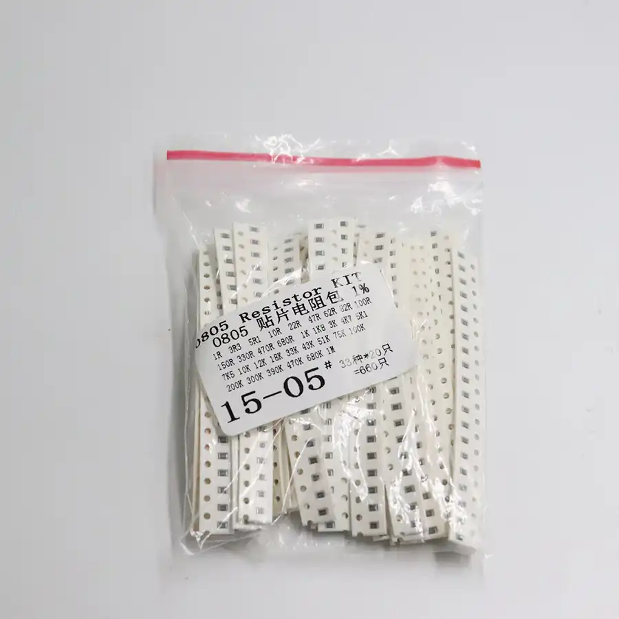 0805 SMD resistor kit assorted kit 1ohm-1M ohm 1/% 33values x 20pcs=660pcs`US