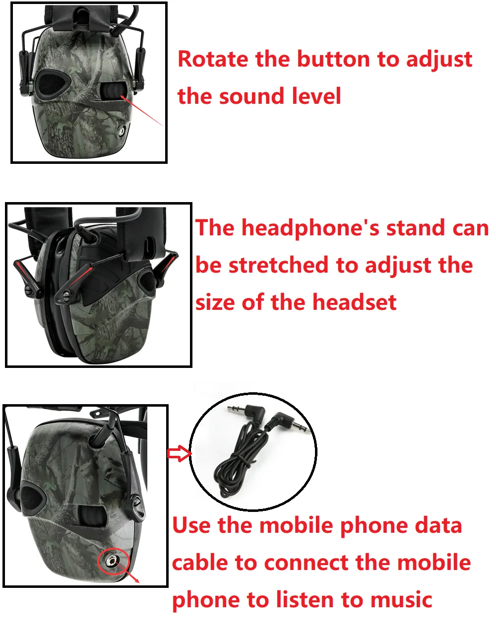 Protège-oreilles pour tir électronique, Protection auditive, Anti-bruit