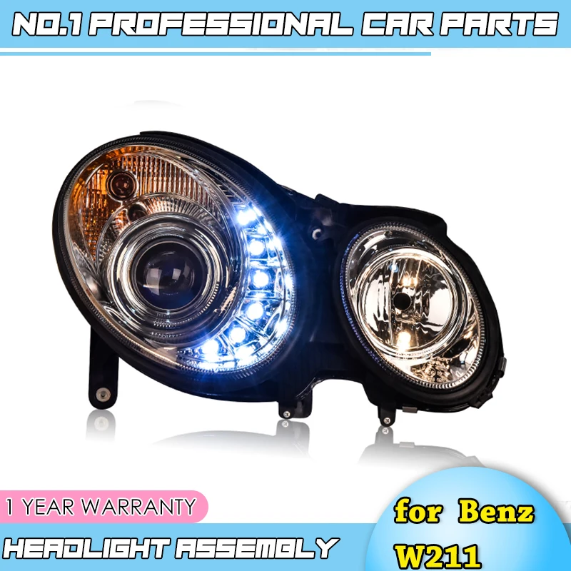 Автомобильные аксессуары для Benz W211 фары 2002 2003 2004 2005 2006-2009 E200 E240 E280 светодиодный