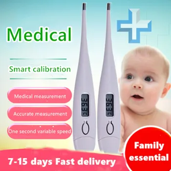 

1PC temperature Digital LCD Heating Thermometer kids Baby Child Adult Body Thermometer Tools Measurement Fast Shipping