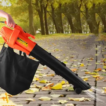 

220V EU Plug Electric Blower Tree Leaf Pulverizer Outdoor Garden Tools Blow Suction Machine High Power Blowing Suction Machine