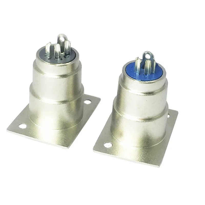 10 шт./лот 4 PIN XLR Женский Панель Крепление Шасси Разъем Push-type Женский XLR разъем провода разъем терминал
