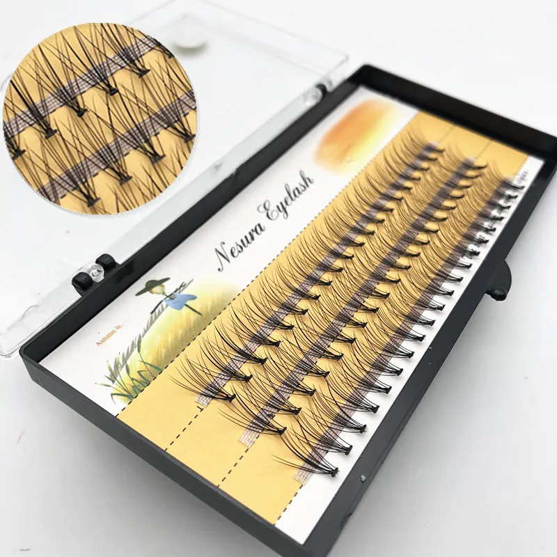 

1 box of 60 grafted eyelashes, false eyelashes, natural individual eyelashes, small eyelashes, eyelash extension tools