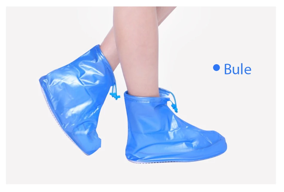 Водонепроницаемые защитные чехлы для обуви и ботинок унисекс на молнии; непромокаемые чехлы для обуви с высоким берцем; нескользящие Чехлы для дождливой обуви