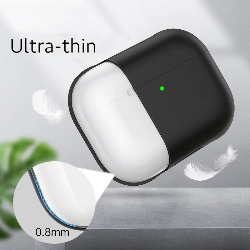 Жидкий силиконовый чехол для APPLE AirPods Pro 3, защитный чехол и ультра тонкий металлический пыленепроницаемый защитный чехол, аксессуары для беспроводной гарнитуры