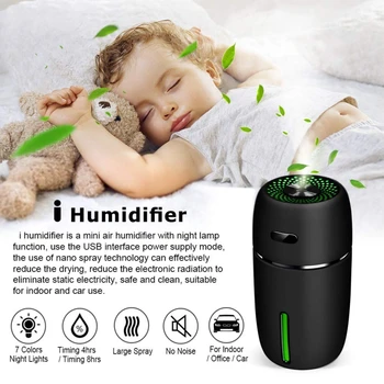 

Car Air Humidifier Silent Desktop USB Air Purifying Portable Mini Humidifier Car Electrical Appliances