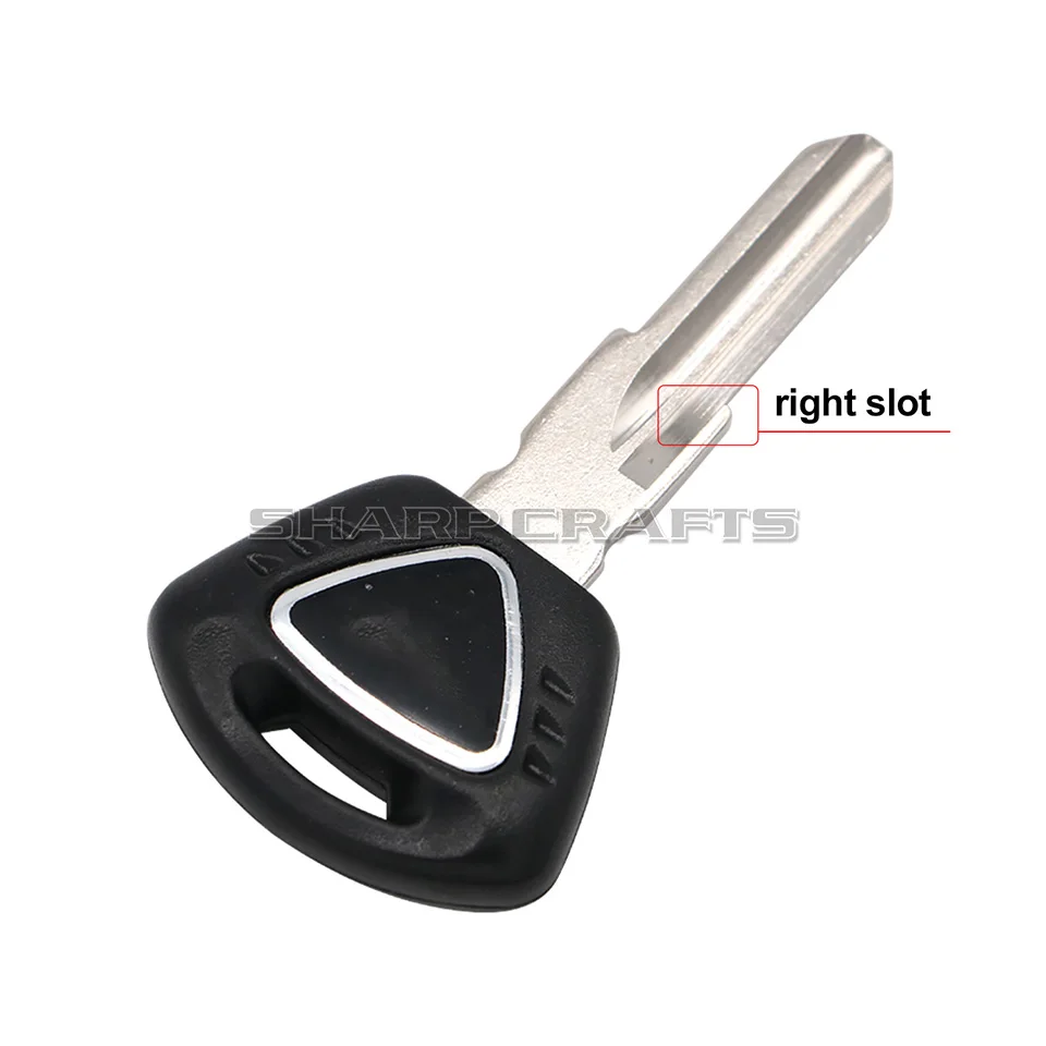 Motorcycle Left&Right Slot Embryo Blank Key Uncut Blade for TRIUMPH Street Triple 600-T955 Tiger800 motorcycle keys motorcycle key accessories