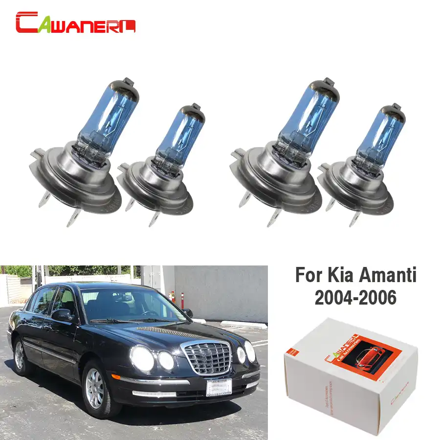 Cawanerl 2 Pair 100w Car Halogen Bulb Headlight Light High Low Beam For Kia Amanti Sedan 3 5l 2004 2006 High Beam Lights Light Beamheadlight Low Beam Aliexpress