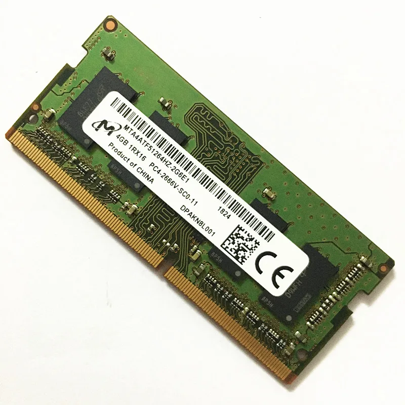 Barrette RAM DDR3L 4 Go PC3-14900S Pour Portable - Micron - Module SO-DIMM - Occasion