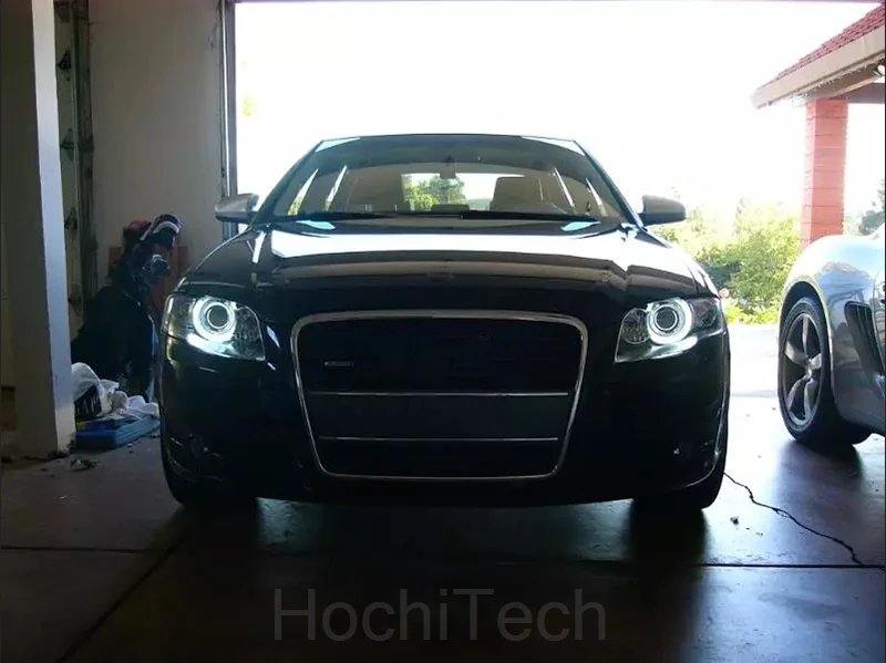 Для Audi A4 S4 RS4 2005 2006 2007 2008 2009 ультра яркий SMD белый светодиодный ангельские глазки 2600LM 12V halo Кольцо Комплект дневного света