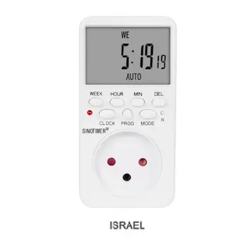 

Digital Timer Socket AC230V Time Relay Programmable EU/US/UK/ISR/BR/IT Plug