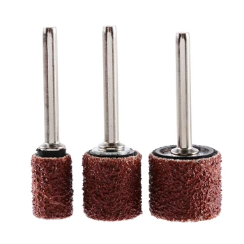 

60pcs Drum Sanding Kit With 3pcs 1/2 3/8 1/4" Rubber Band Mandrels For Dremel Nail Drill Sandpaper Shank Rotary Abrasive Tool