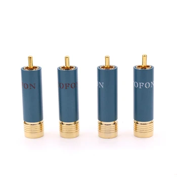 

4pcs/lot Ortofon Reference 8NX RCA Connectors, Gold-plated HIFI RCA Plug, Hi-end connector plug