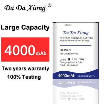 High Quality New 4000mAh U7 Pro Battery For Oukitel Bateria Accumulator