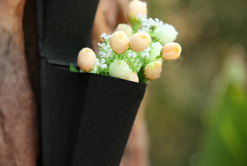 4 Pockets Vertical Bags Wall Planter Wall-mounted Hanging Home Gardening Grow Flower Planting Living Indoor Garden Décoration | Дом и сад