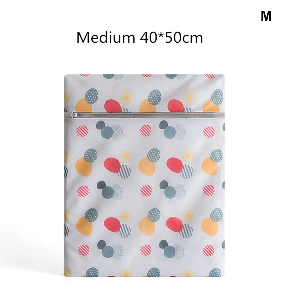 40x50cm Сетчатые мешки для стирки белья на молнии, 6 размеров, Защитный Сетчатый Мешок для нижнего белья, Складывающийся мешок для стирки белья - Цвет: 40x50cm