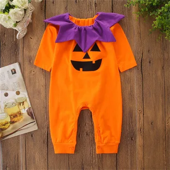 

Autumn Baby Boy Jumpsuits Newborn Rompers Halloween Pumpkin For Baby Daddy Girls Infants Clothing Cosplay Costumes Babe Clothes