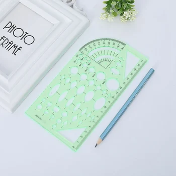 

Students Ruler Drawing Board 1pcs Transparent Oval Professional Design Plastic Drawing Template