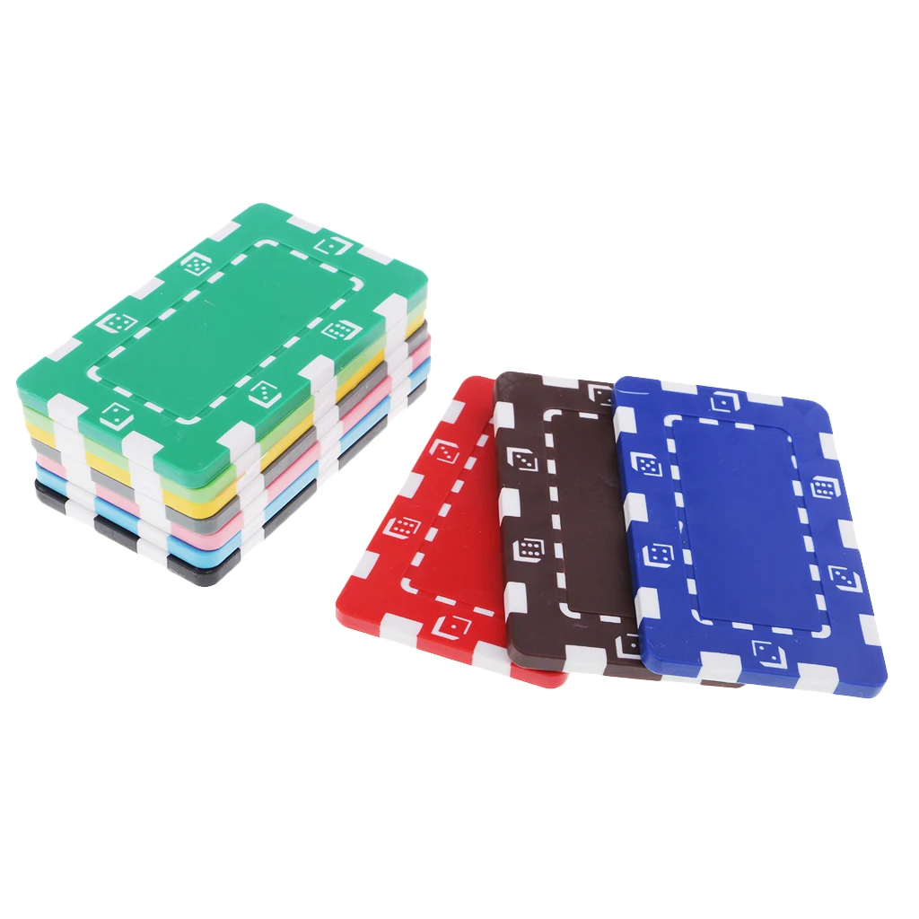 11pcs / Plastic Coins Poker Chips Kit For Table Game Home Casino Party