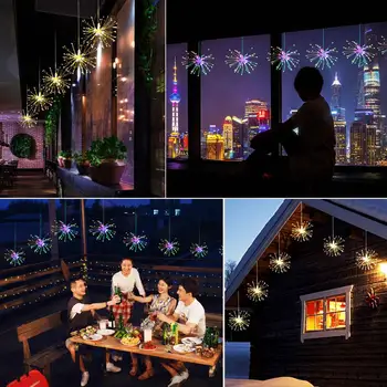 

DIY Solar powered Firework String Light Christmas Home Garden Yard Creative Solar Light Wedding Multicolor Beautiful Xmas Decor