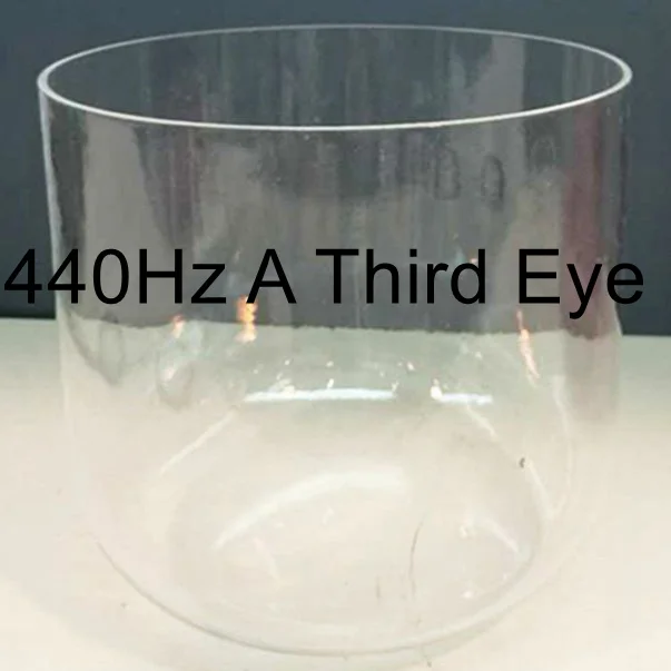 440Hz Note A CVNC Singing Bowl 6" Clear Crystal Singing Bowl Healing - Цвет: 440Hz Note A