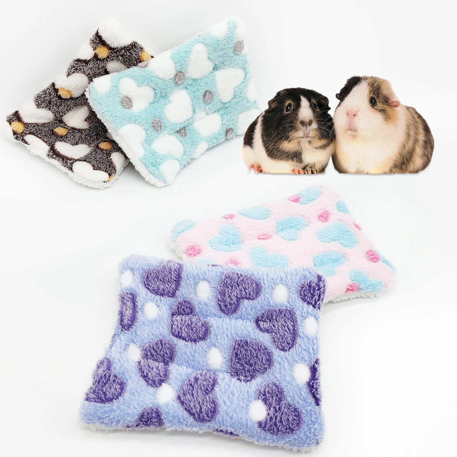 Animal PEQUEÑO Guinea cerdo Hamster casa Cama de invierno cálido ardilla erizo conejo cama para chinchillas de casa nido hámster Accesorios