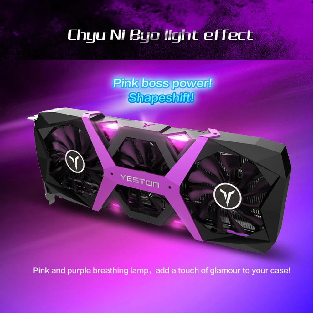 Yeston Radeon RX 590 GPU 8GB GDDR5 256bit Gaming Desktop computer PC Video Graphics Cards support D