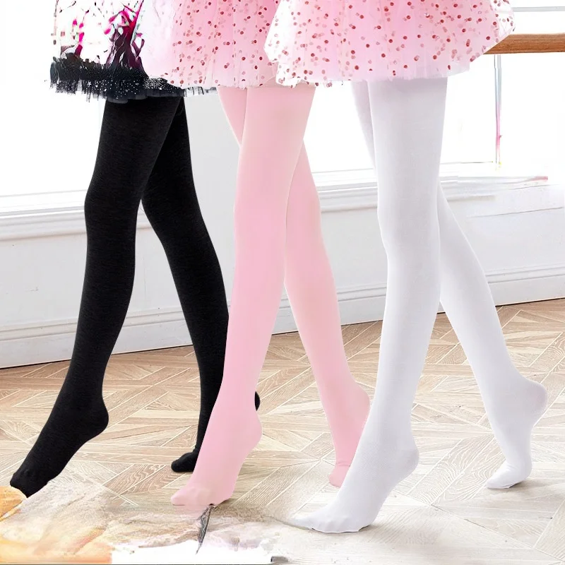 

New Arrival Professional Kids Children Girls Soft Microfiber Convertible Ballet Dance Tights Socks 2-18 Years Old Free Shipping