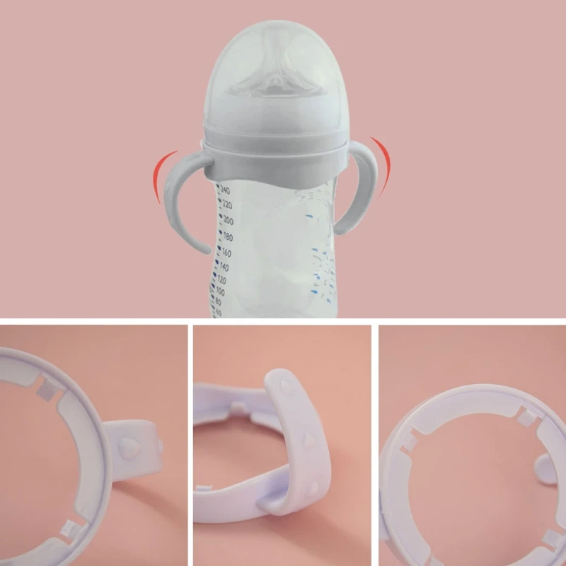 1 Pc Baby Accessories Hand Shank For Feeder Bottle Grip Handle For Avent Natural Wide Mouth PP Glass Baby Feeding Bottles G99C 4