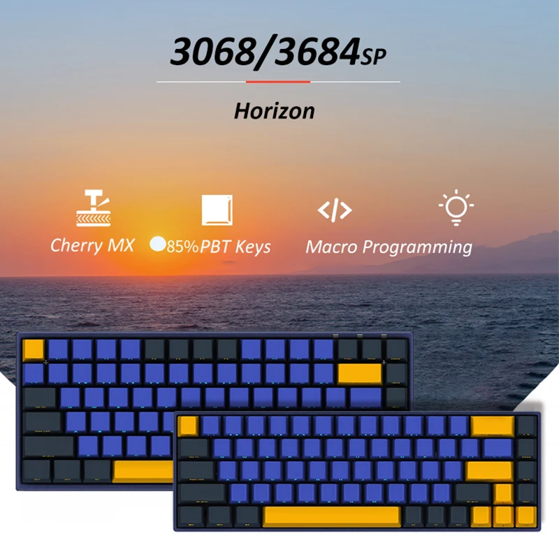 Оригинальная Механическая игровая клавиатура AKKO 3068/3084 Horizon 68/84 клавиши PBT