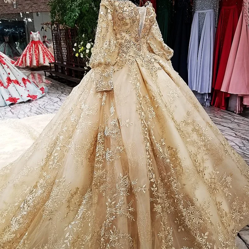 LS68774 роскошное бальное платье вечернее 2020 с длинным рукавом и открытыми плечами