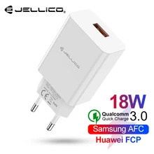 Jellico USB зарядное устройство для телефона, быстрая зарядка 3,0, быстрое зарядное устройство QC3.0, штепсельный адаптер, настенное зарядное устройство для мобильного телефона для iPhone, samsung, Xiaomi