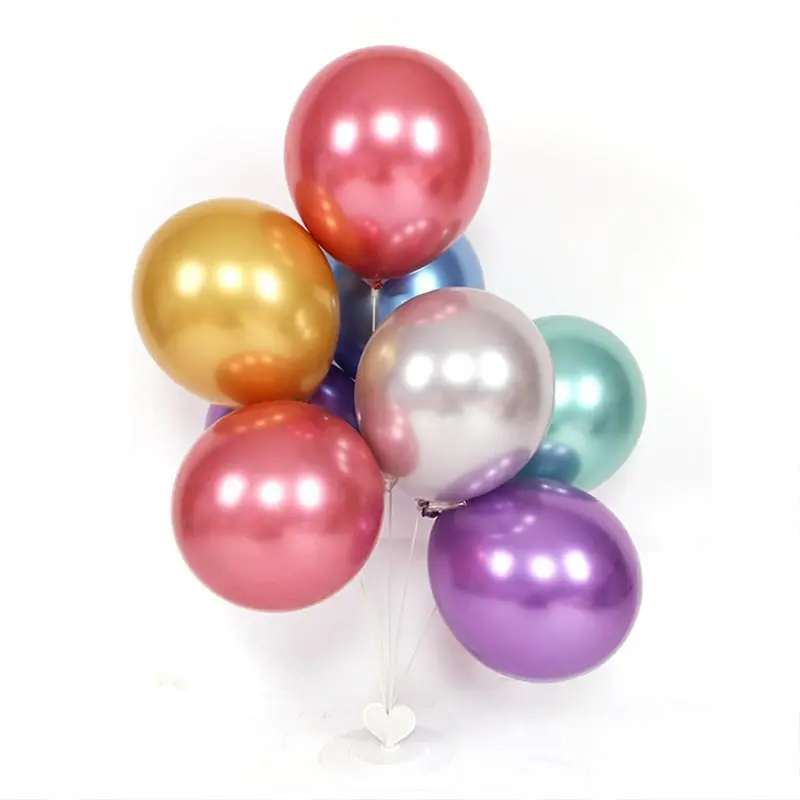 Лидер продаж 10 дюймов 50 шт./пакет праздничные товары День рождения металлический воздушных шаров из латекса, Высокое качество; для свадьбы украшения - Цвет: Color mixing
