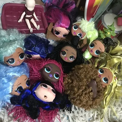 1/6 Excellent Quality Doll Head and body with Colorized Hair DIY Accessories for big sister lols Baby Toys New Style | Игрушки и хобби