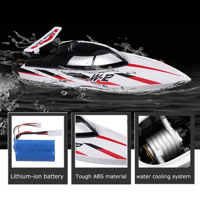 WLtoys WL912-A RC Boat 2.4G 35KM/H High Speed RC Boat Capsize Protection water cooling system RC Toy Boats RC Racing Boat Toys 6