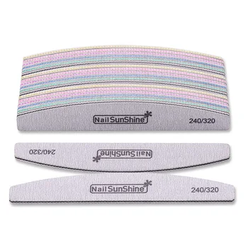 

1 Pc Half-Moon-Shaped Nail File Buffer Washable Sanding Blocks Grinding Buffing Polishing DIY Nail Tools