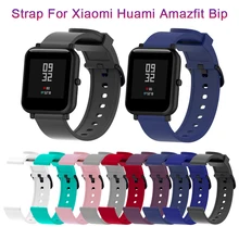  Wrist Strap Silicone Sport Strap For Xiaomi Huami Amazfit Bip Smart Watch 20MM Replacement Band Bracelet Smart Accessories Mar1 