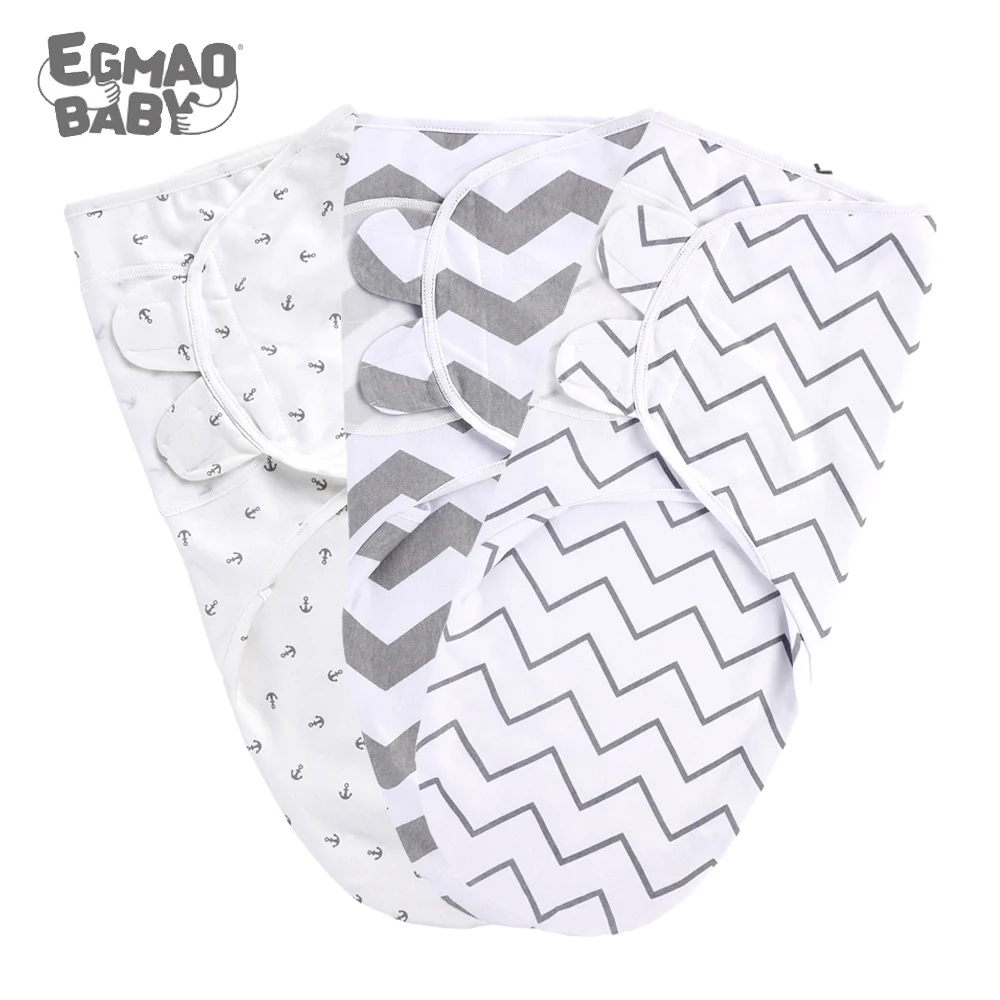 Manta para bebé de 0 a 3 meses, envolvente ajustable para recién nacido, de algodón orgánico